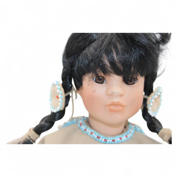 American Diary Porcelain Doll Many Stars By Linda Mason - Picture 3 of 12